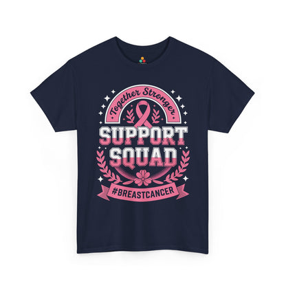 Together Stronger Support Squad Breast Cancer Awareness Unisex T-shirt | TEEZOCA 