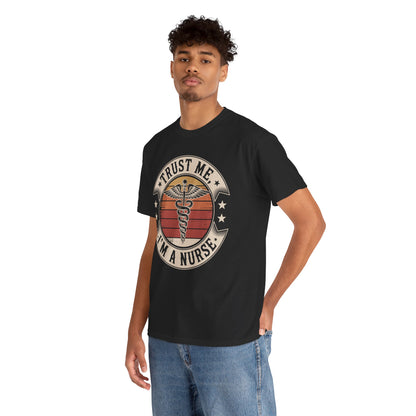 Trust Me I'm A Nurse Vintage Badge Unisex T-shirt | TEEZOCA 