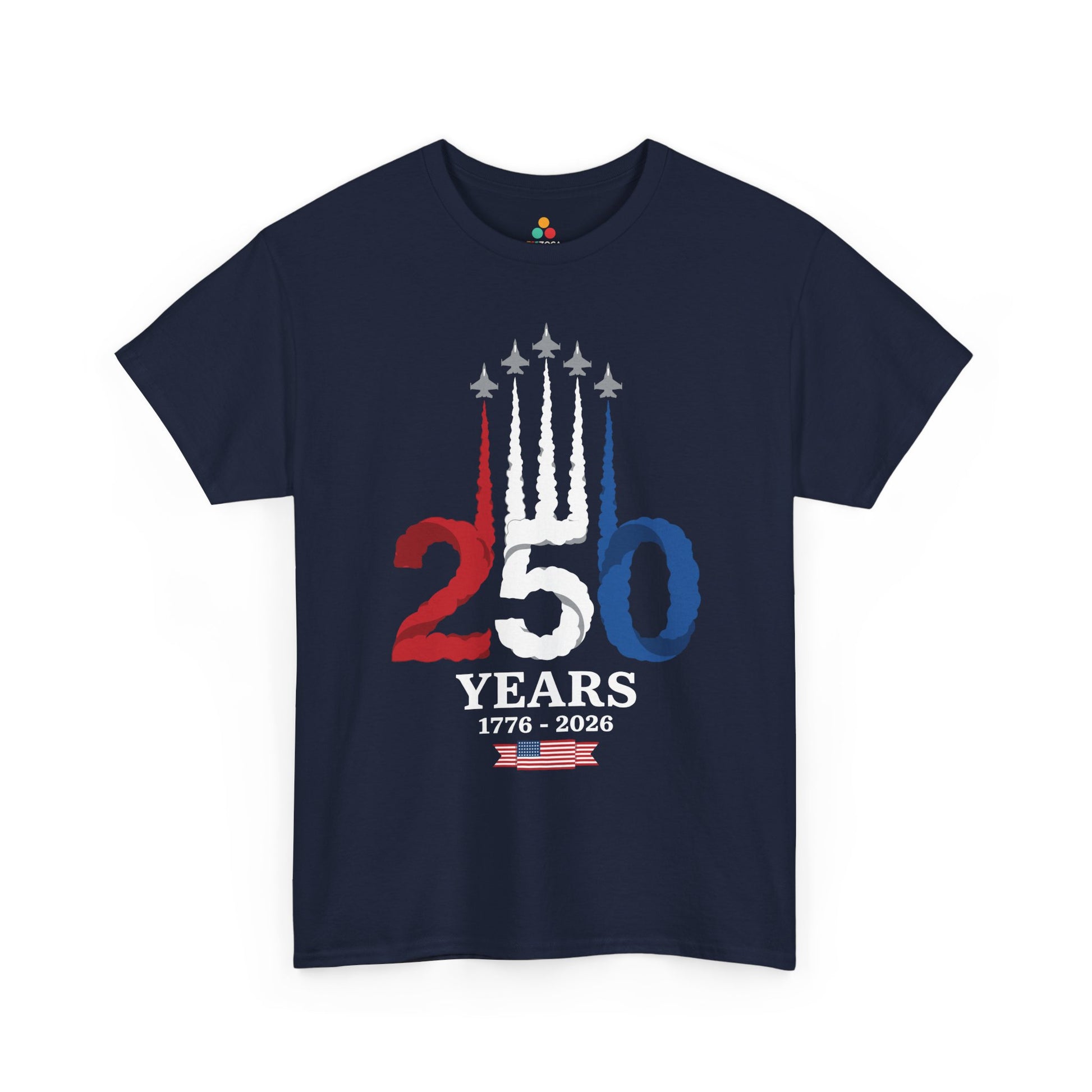 USA 250 Shirt Fighter Jet America 250 4th of July T-shirt Gift | TEEZOCA 