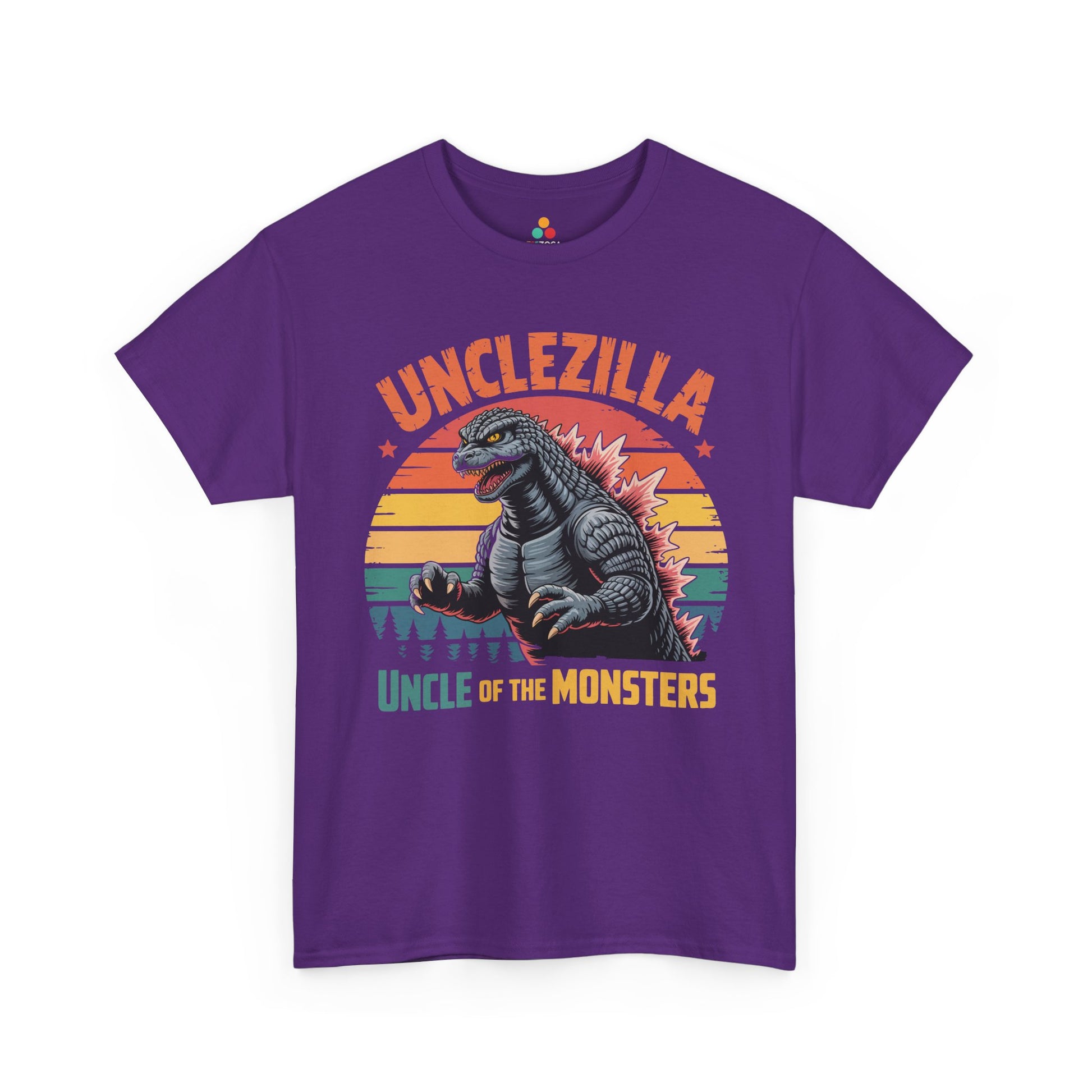 Unclezilla Uncle of the Monsters Vintage Godzilla Graphic T-Shirt | TEEZOCA 