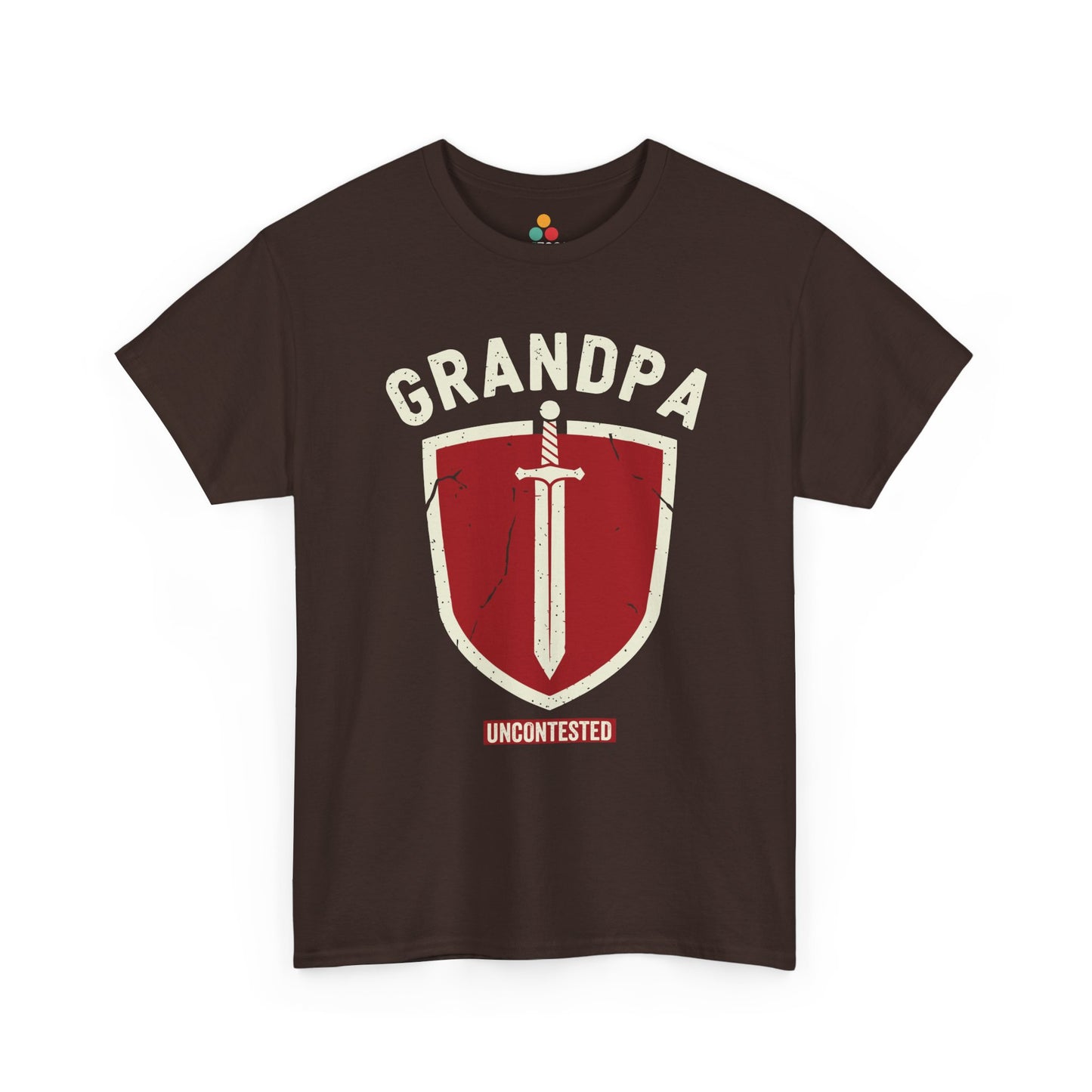 Uncontested Grandpa Brown T-Shirt – Heroic Shield Graphic | TEEZOCA 