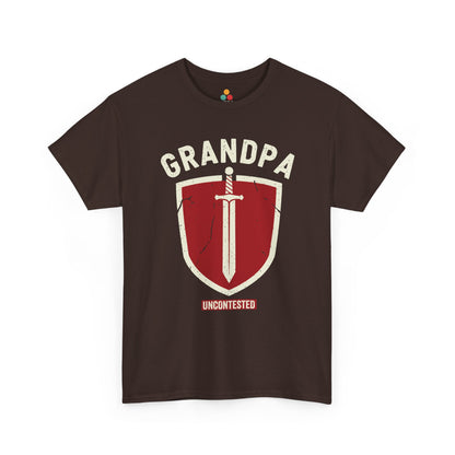 Uncontested Grandpa Brown T-Shirt – Heroic Shield Graphic | TEEZOCA 