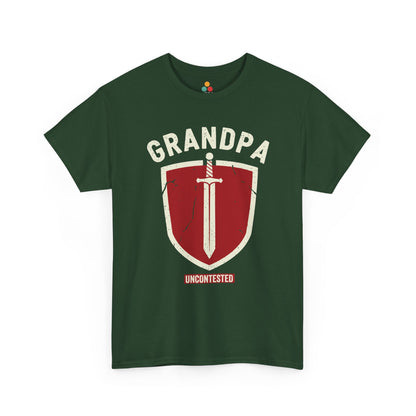 Uncontested Grandpa Forest Green T-Shirt – Heroic Shield Graphic | TEEZOCA 