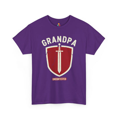 Uncontested Grandpa Purple T-Shirt – Heroic Shield Graphic | TEEZOCA 