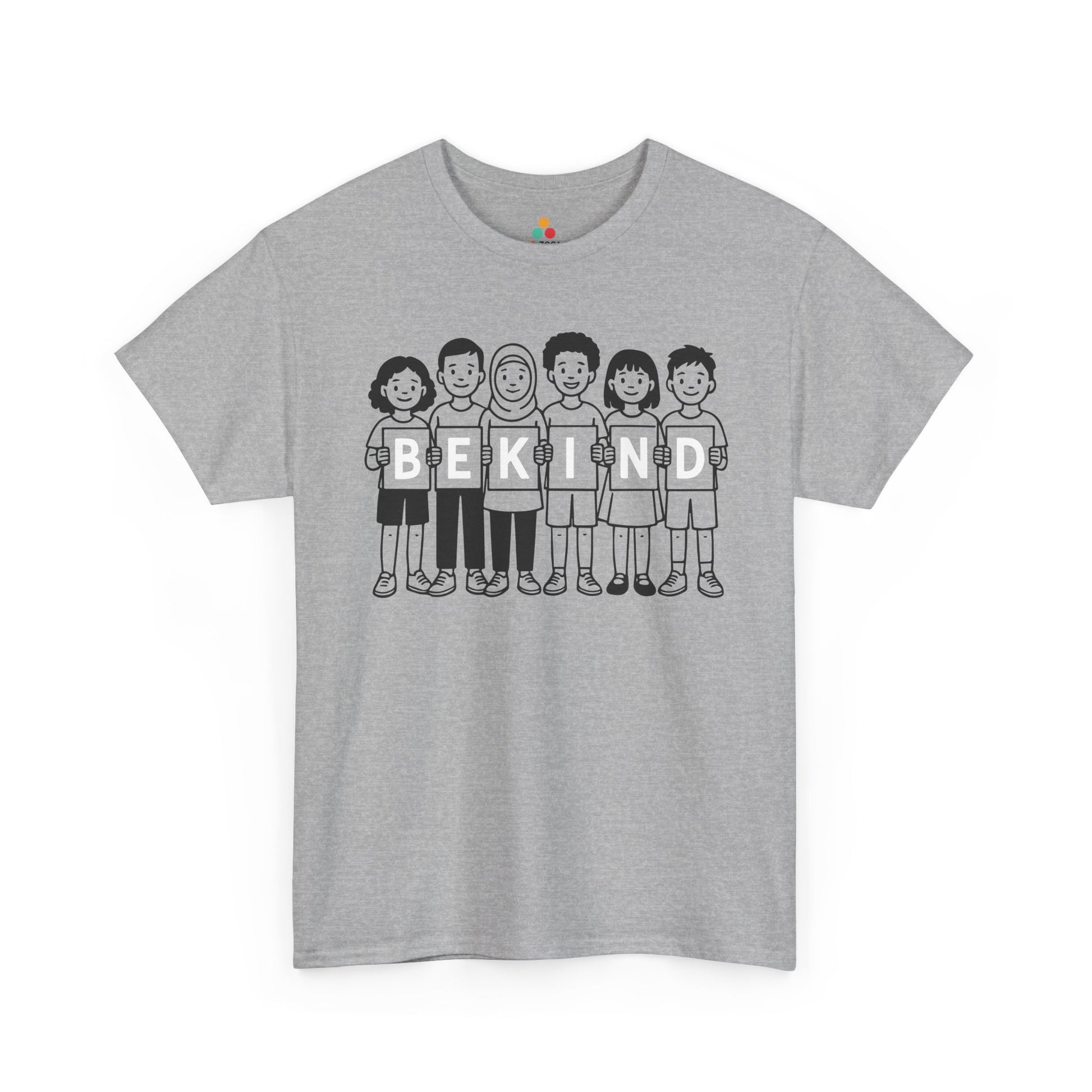 Unity Day Be Kind Anti-Bullying Orange Unisex T-shirt | TEEZOCA Be Kind Unisex T-shirt with inclusive Unity Day design