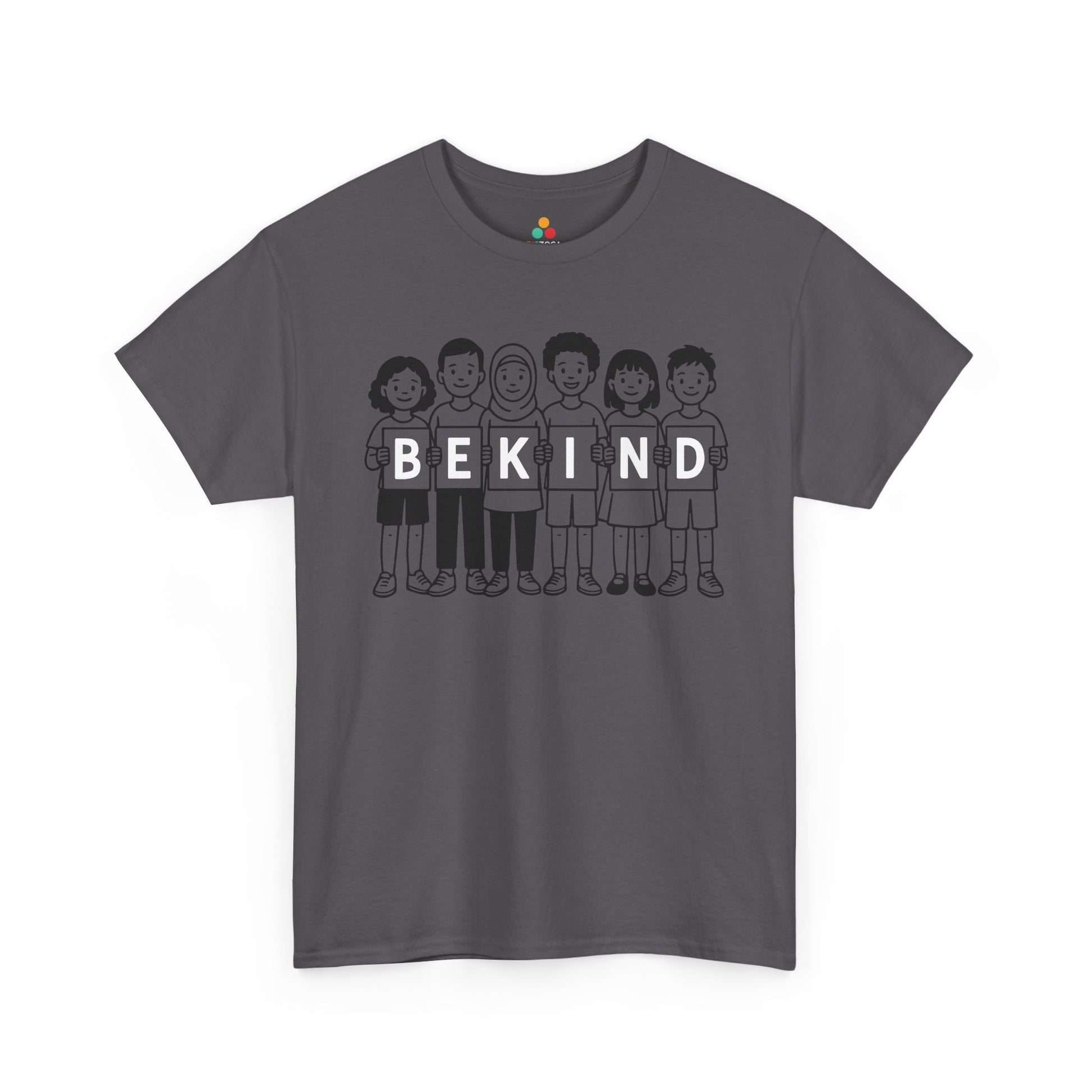 Unity Day Be Kind Anti-Bullying Orange Unisex T-shirt | TEEZOCA Unity Day awareness Unisex T-shirt with group diversity illustration
