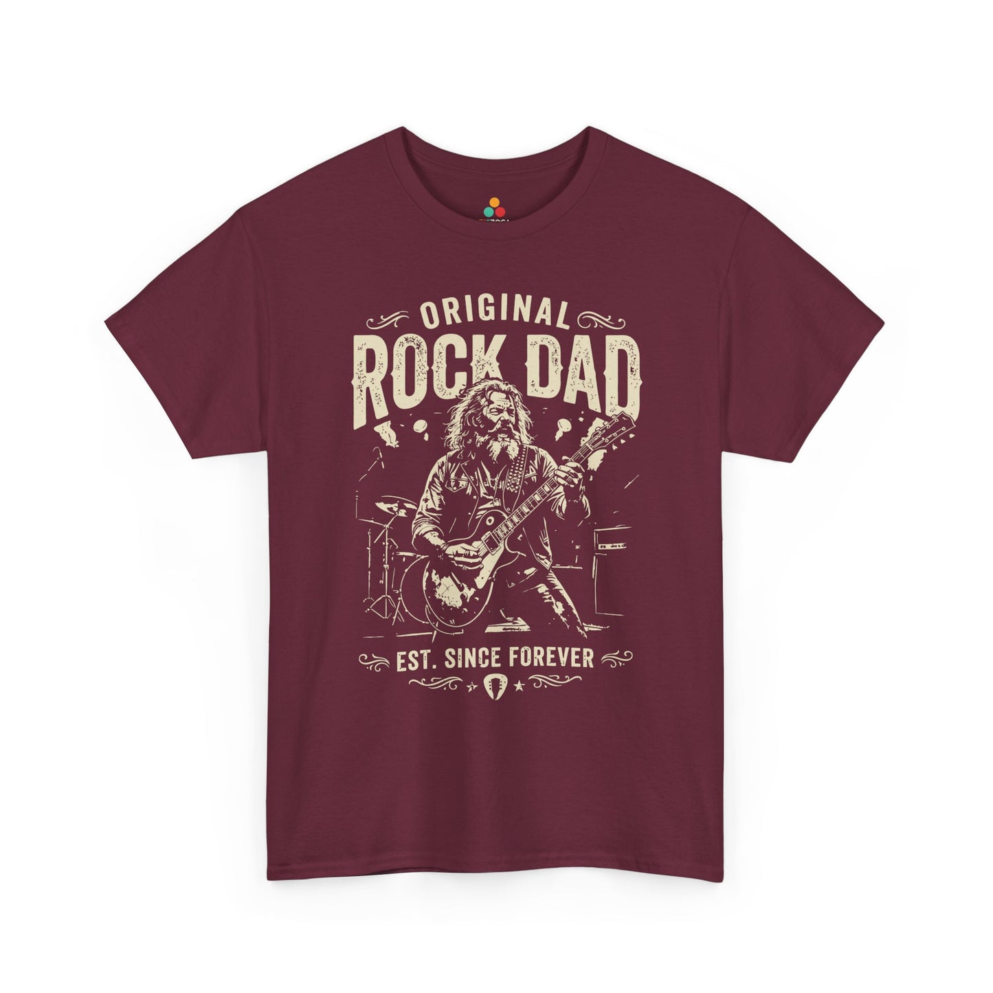 Original Rock Dad Guitar Vintage Unisex T-shirt Music Lover Gift | TEEZOCA 