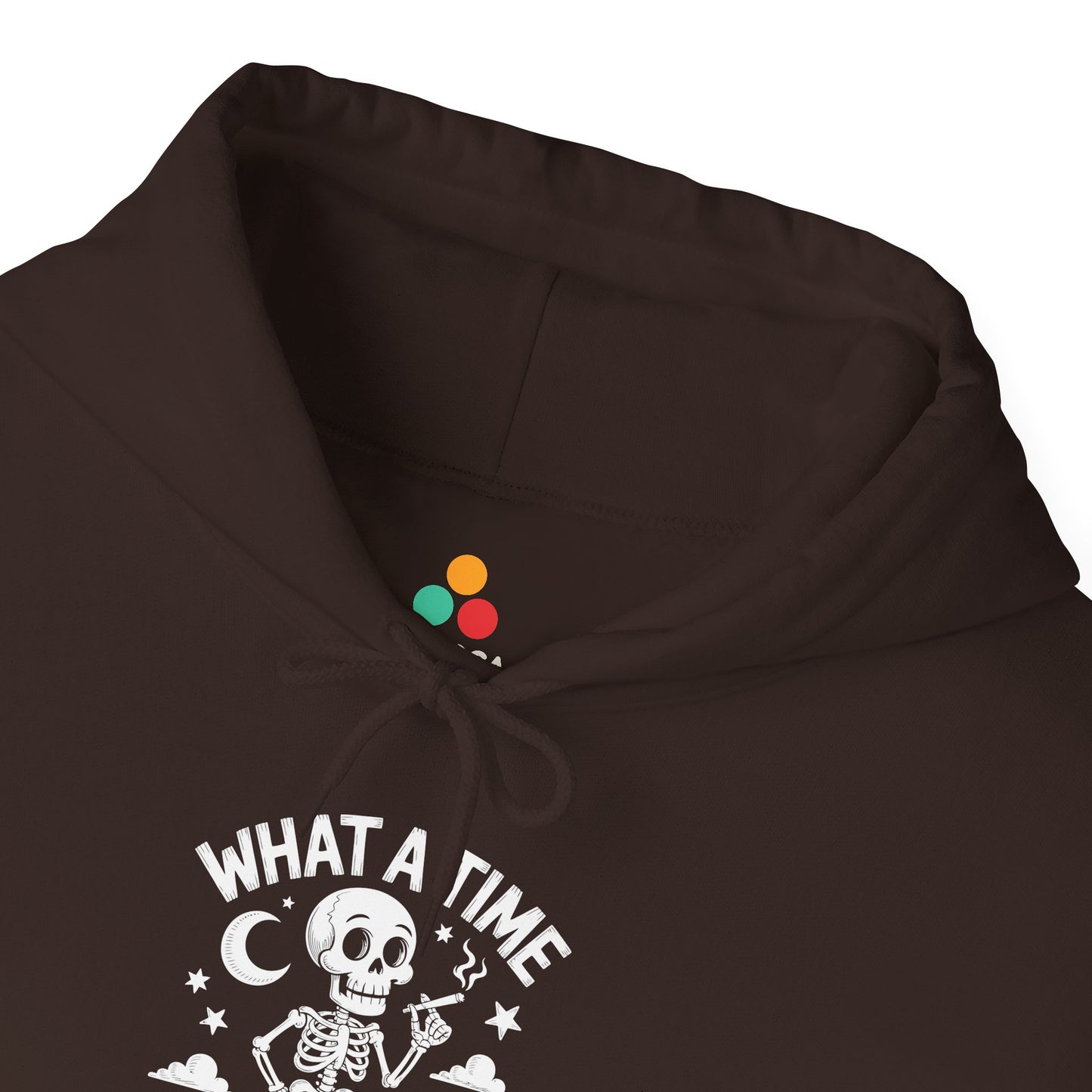 What A Time To Be Alive Skeleton Unisex Heavy Blend Hoodie | TEEZOCA 