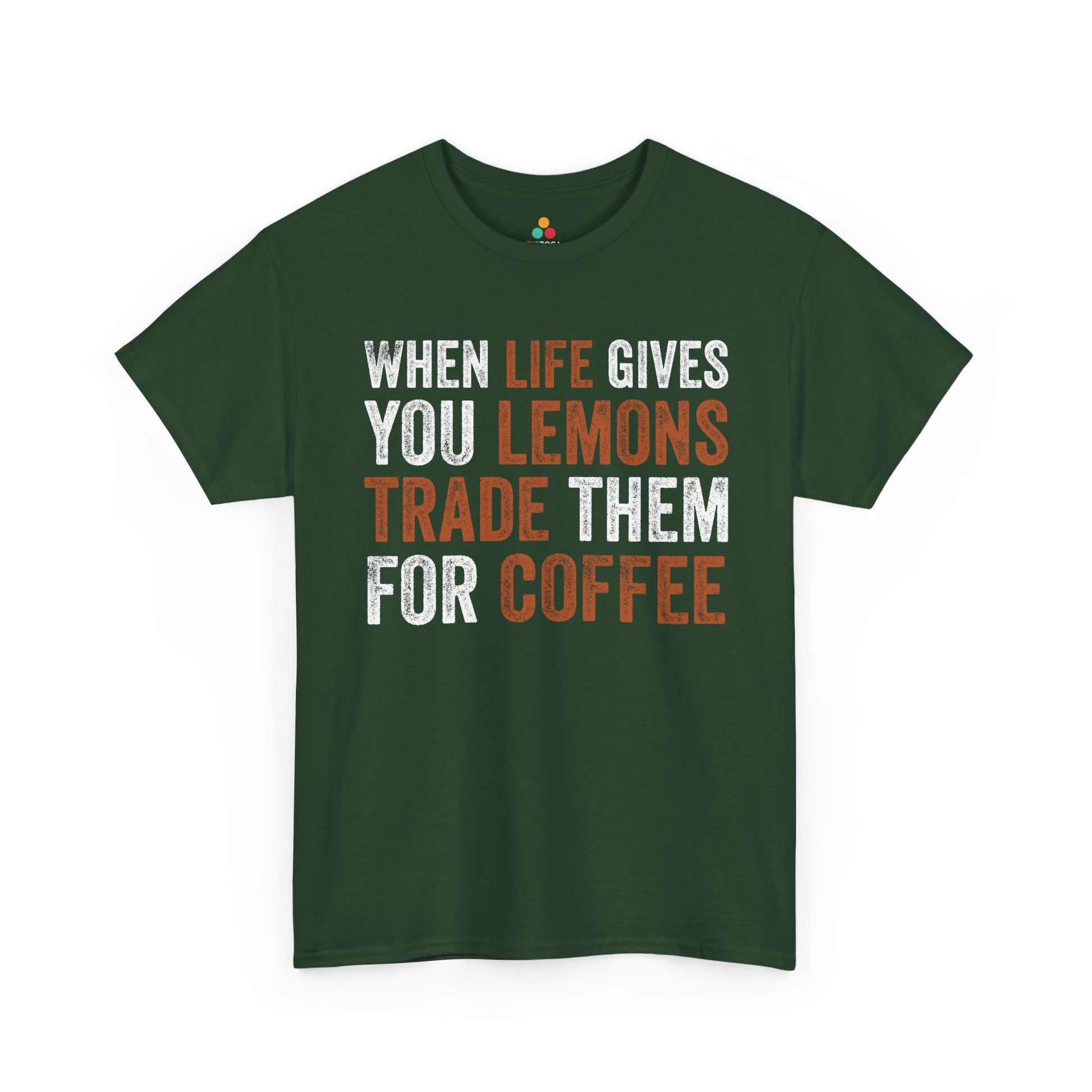When Life Gives You Lemons Trade Them for Coffee Unisex T-shirt | TEEZOCA 