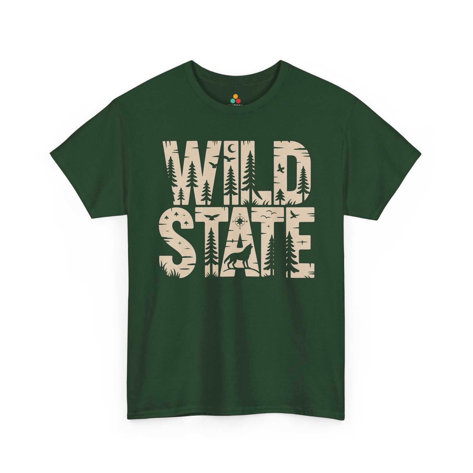 Wild State Forest Graphic Adventure Unisex T-shirt | TEEZOCA 