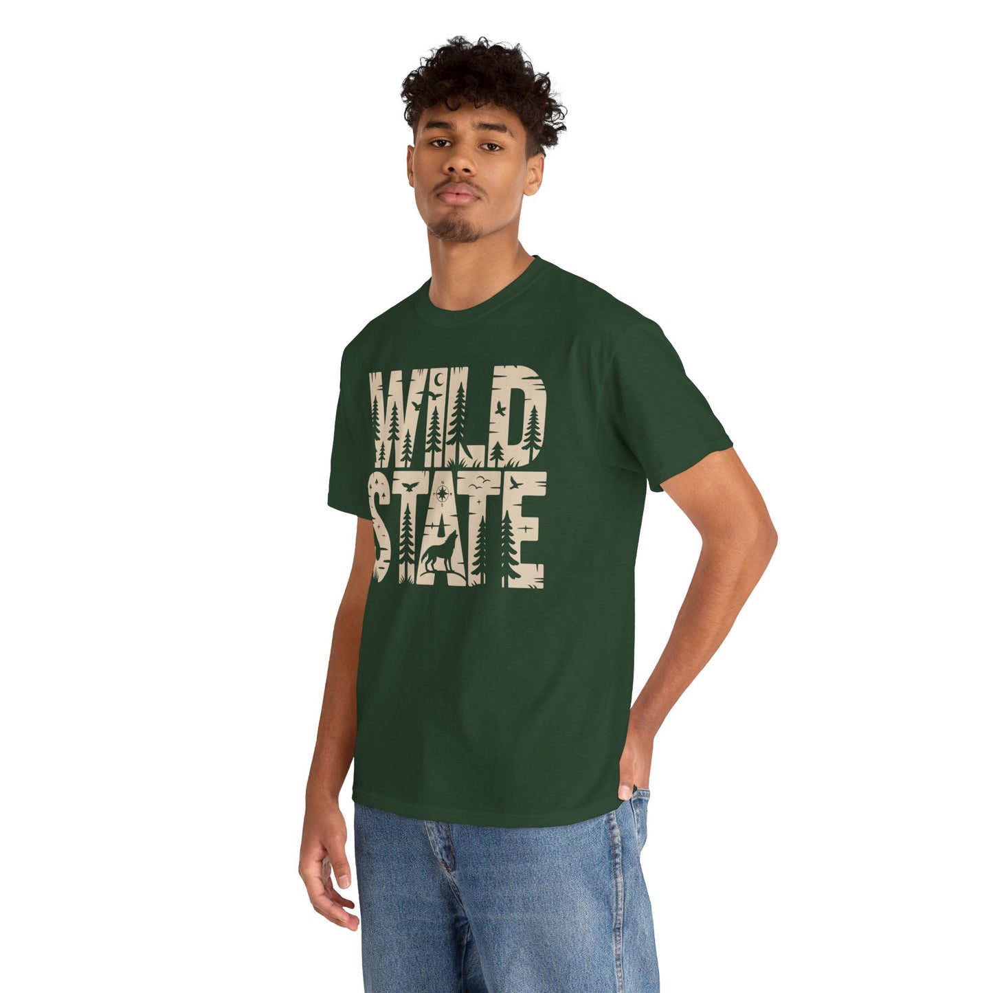 Wild State Forest Graphic Adventure Unisex T-shirt | TEEZOCA 