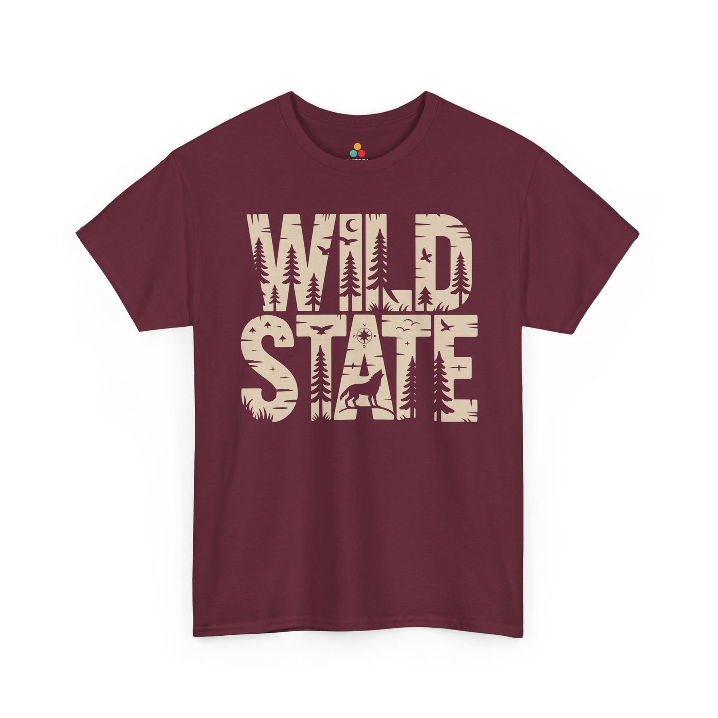 Wild State Forest Graphic Adventure Unisex T-shirt | TEEZOCA 