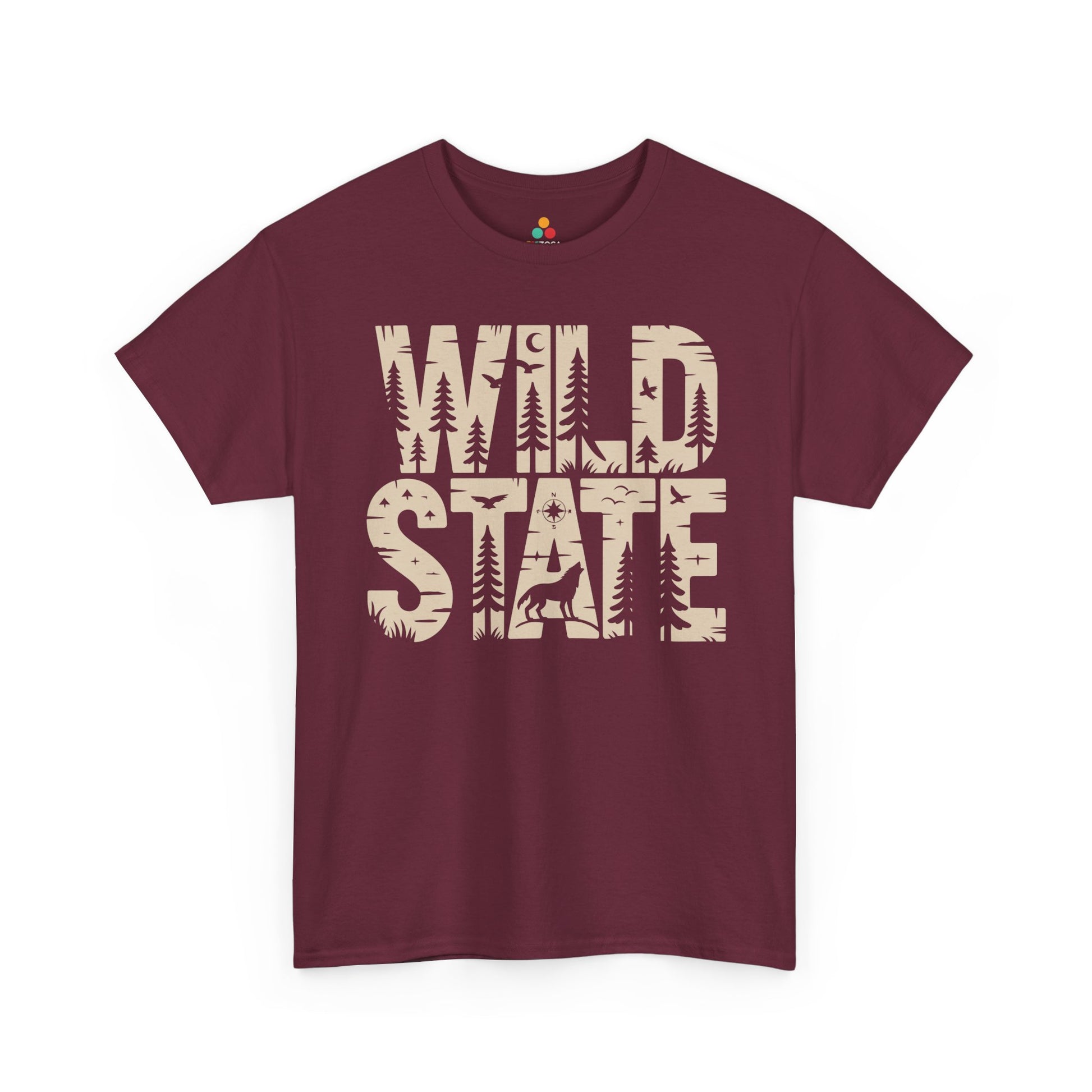 Wild State Forest Graphic Adventure Unisex T-shirt | TEEZOCA 