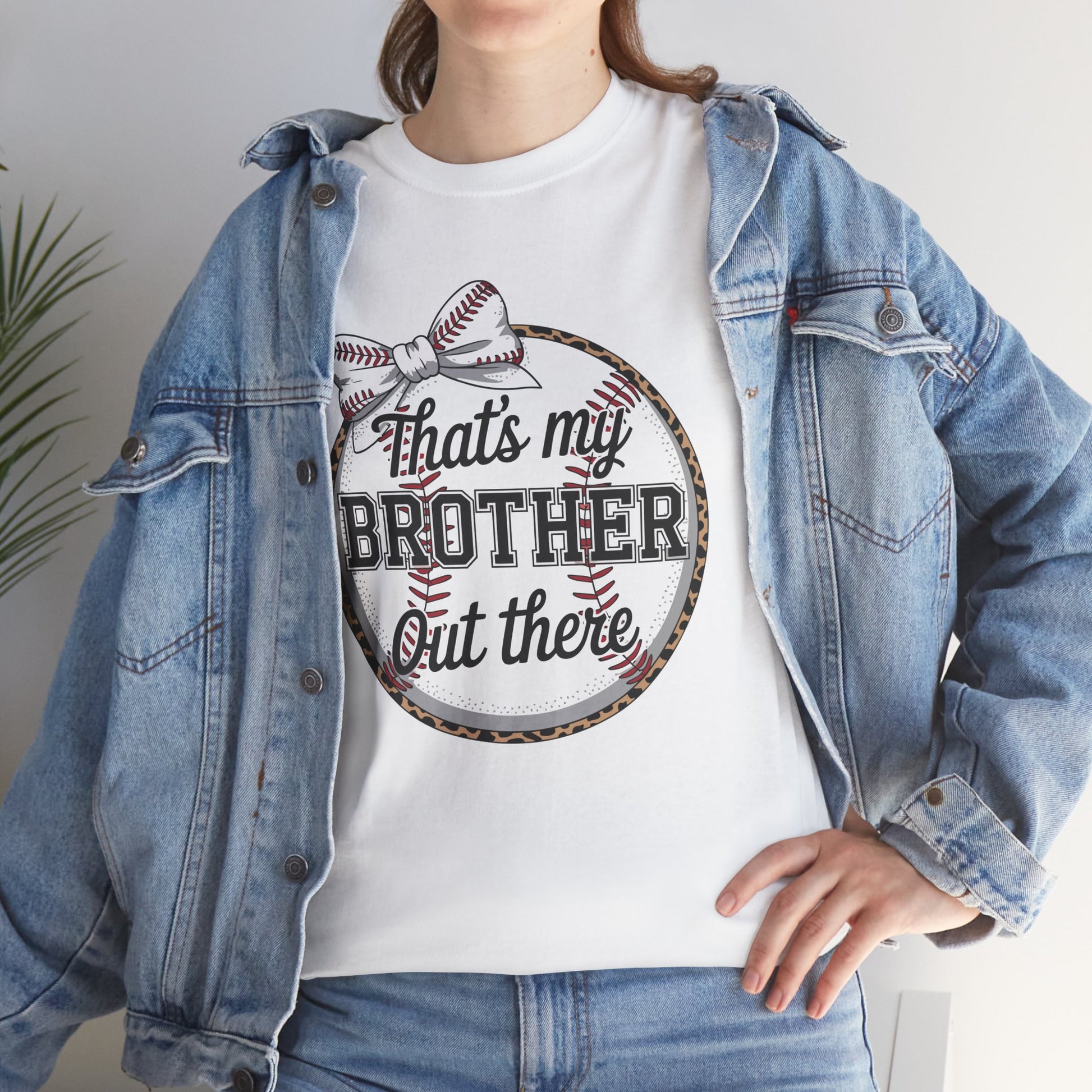 That's My Brother Out There Baseball T-Shirt – Cute Sister Tee | TEEZOCA 