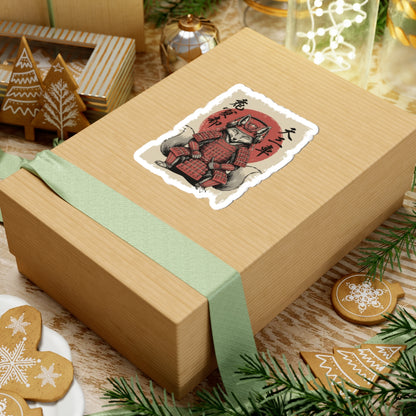 Wooden gift box with decorative label on a festive background with cookies and lights