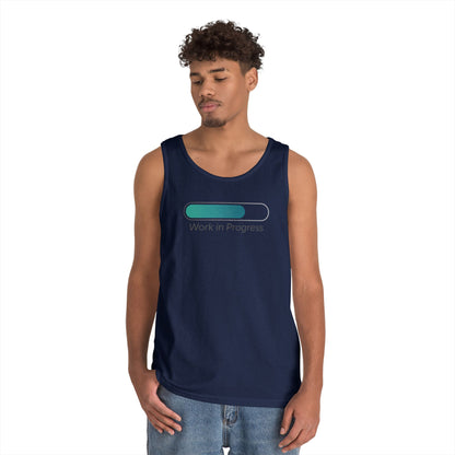 Work in Progress Unisex Tank Top for Growth Mindset and Everyday Streetwear | TEEZOCA 