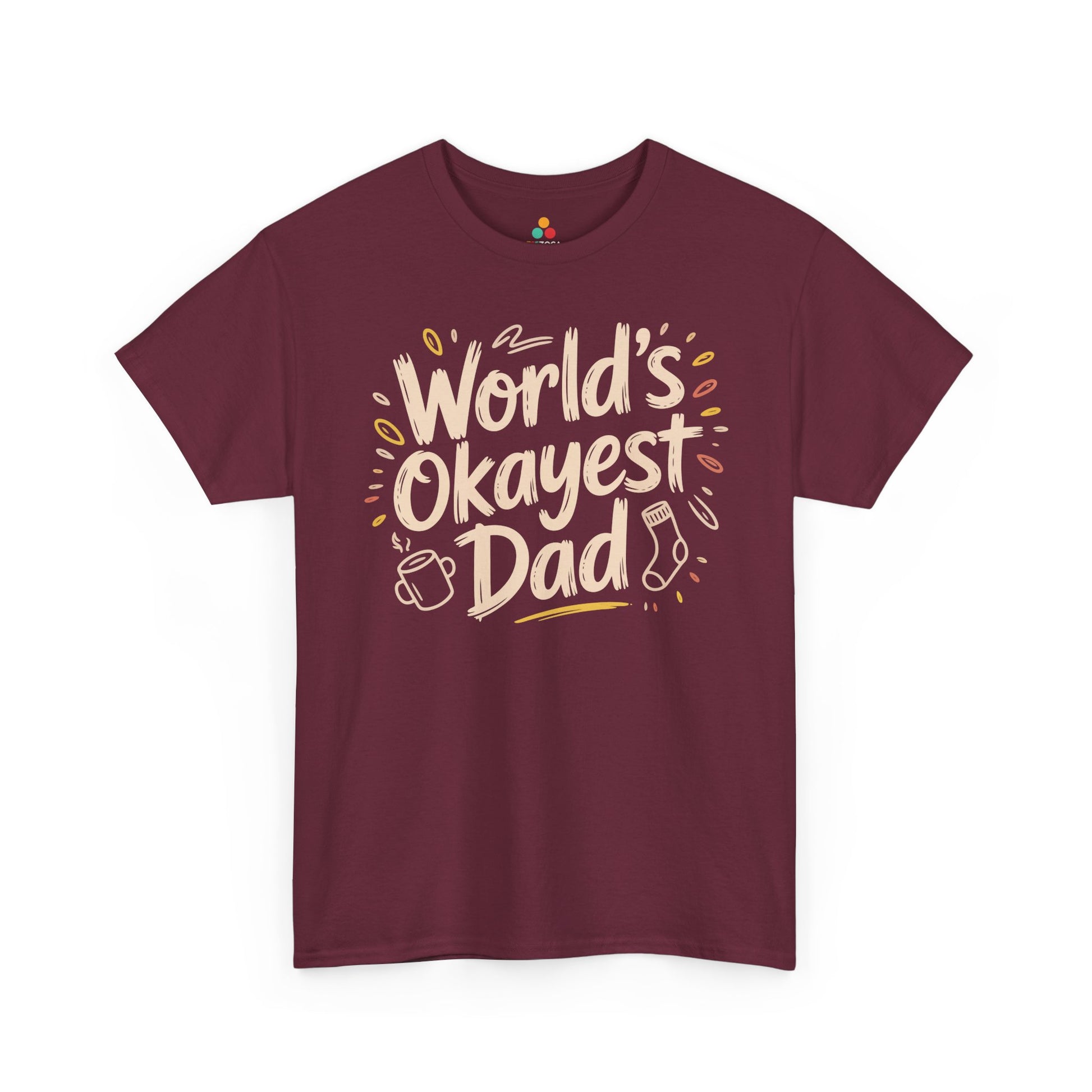 World’s Okayest Dad Funny Graphic Unisex T-shirt | TEEZOCA World’s Okayest Dad funny graphic Unisex T-shirt
