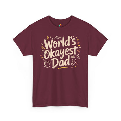 World’s Okayest Dad Funny Graphic Unisex T-shirt | TEEZOCA World’s Okayest Dad funny graphic Unisex T-shirt