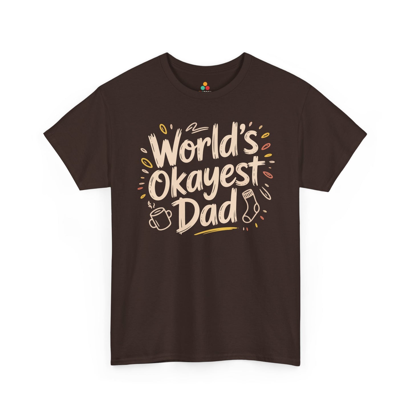 World’s Okayest Dad Funny Graphic Unisex T-shirt | TEEZOCA relatable father joke Unisex T-shirt