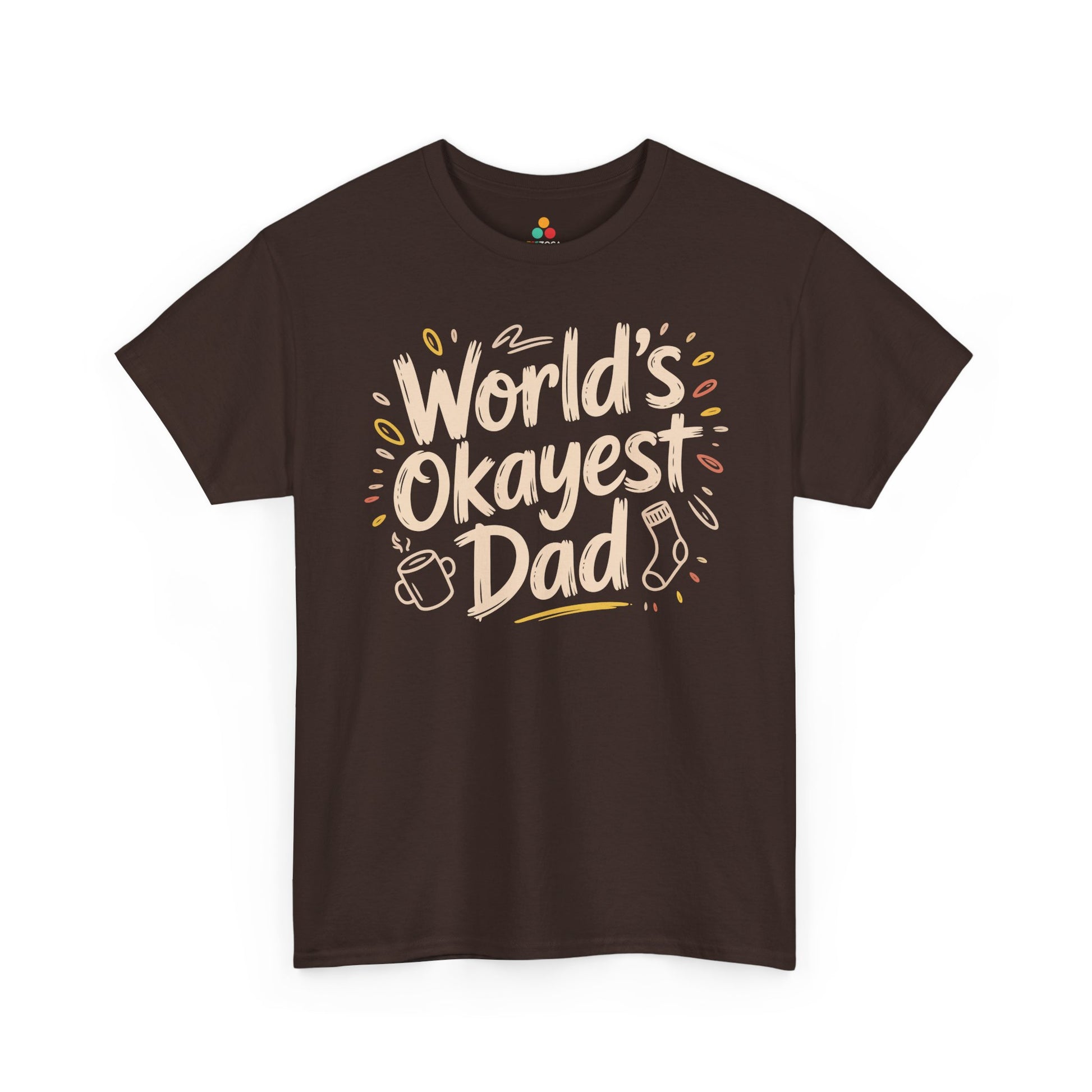 World’s Okayest Dad Funny Graphic Unisex T-shirt | TEEZOCA relatable father joke Unisex T-shirt