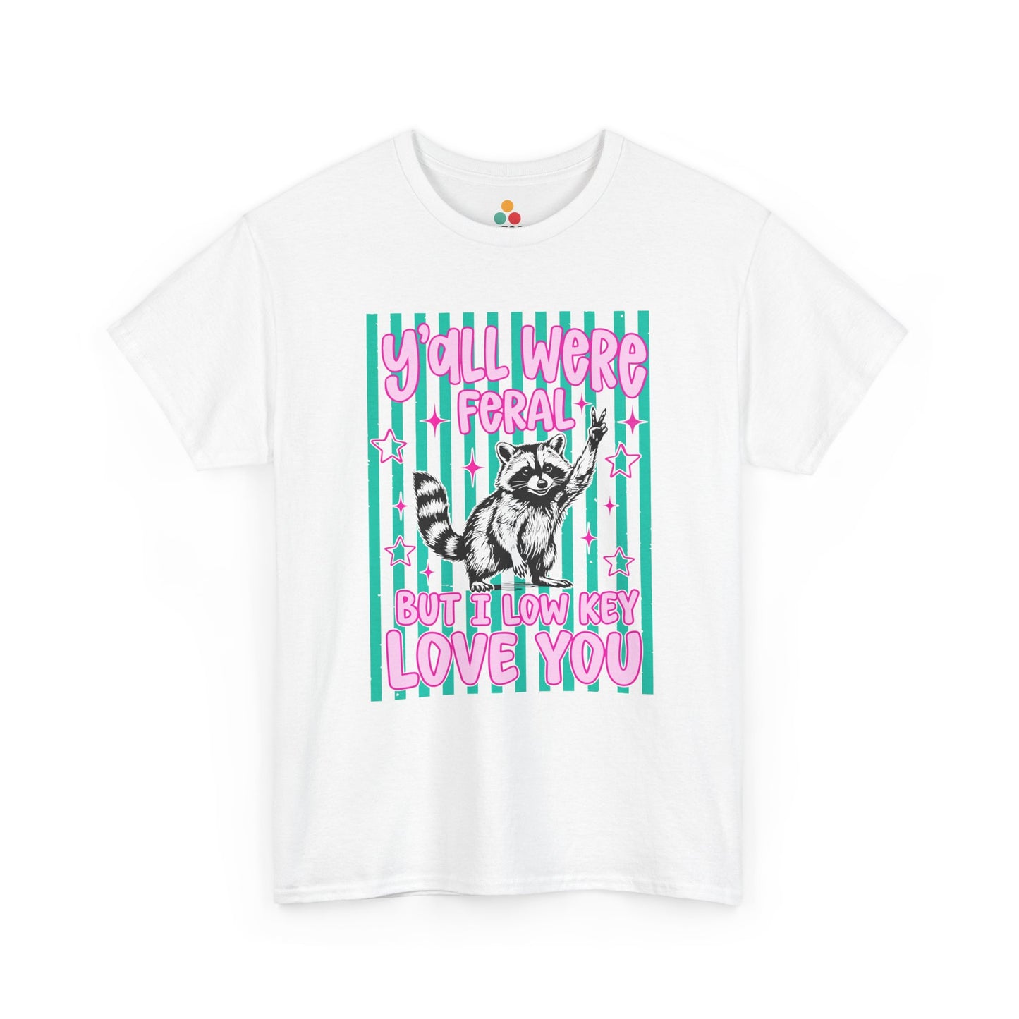 Y'all were Feral But I Low Key Love You Tee shirt Raccoon Funny Teacher Last Day Of school Gift T-Shirt | TEEZOCA 