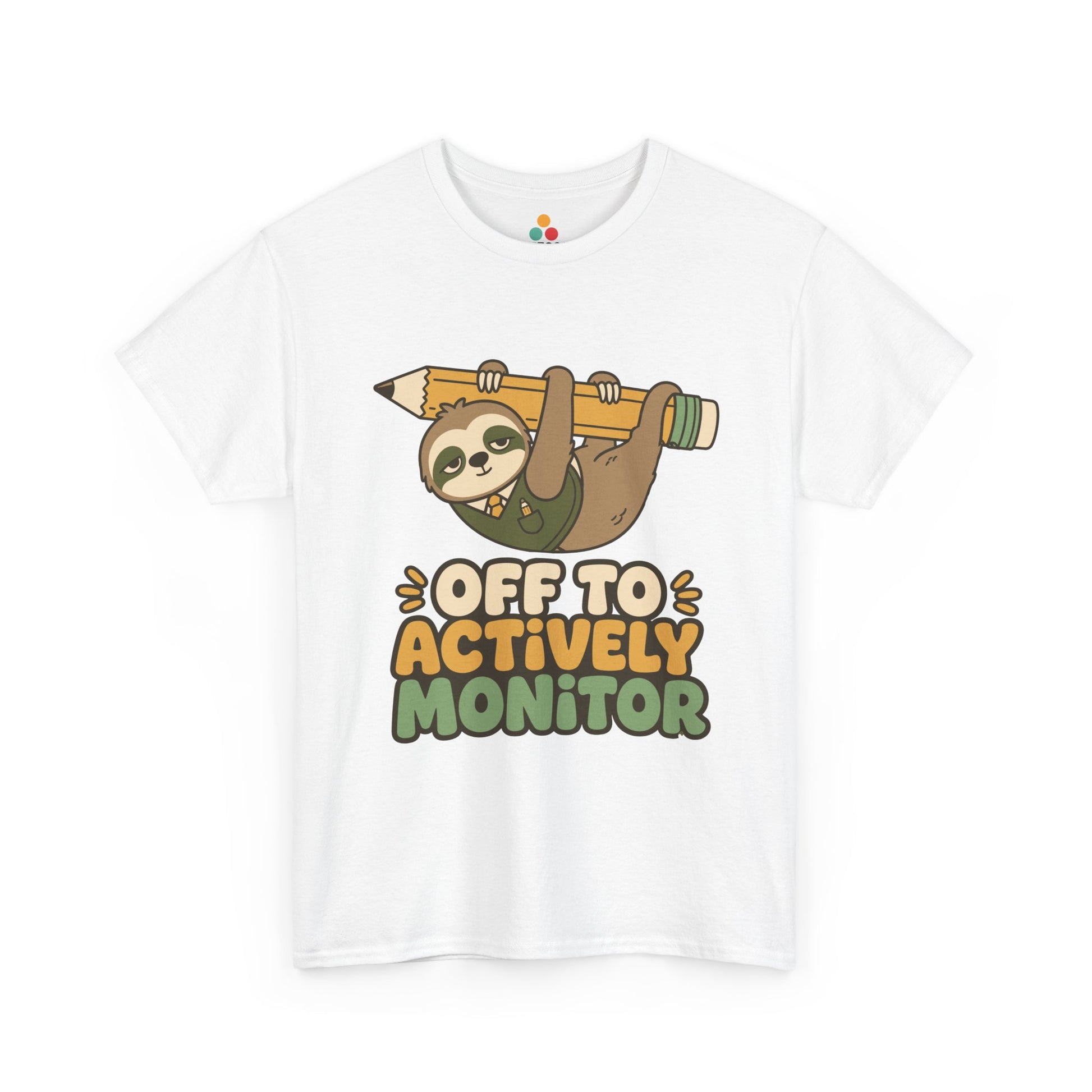 actively monitor teacher shirt sloth teacher testing day shirt slow test day proctor shirt | TEEZOCA 