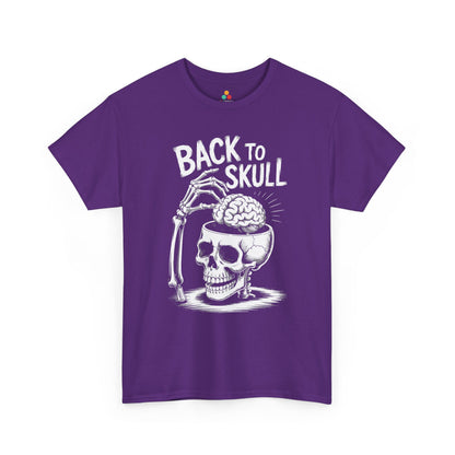 Back to Skul! Skull Brain Graphic Unisex T-shirt – Bold Humor Statement Tee | TEEZOCA 