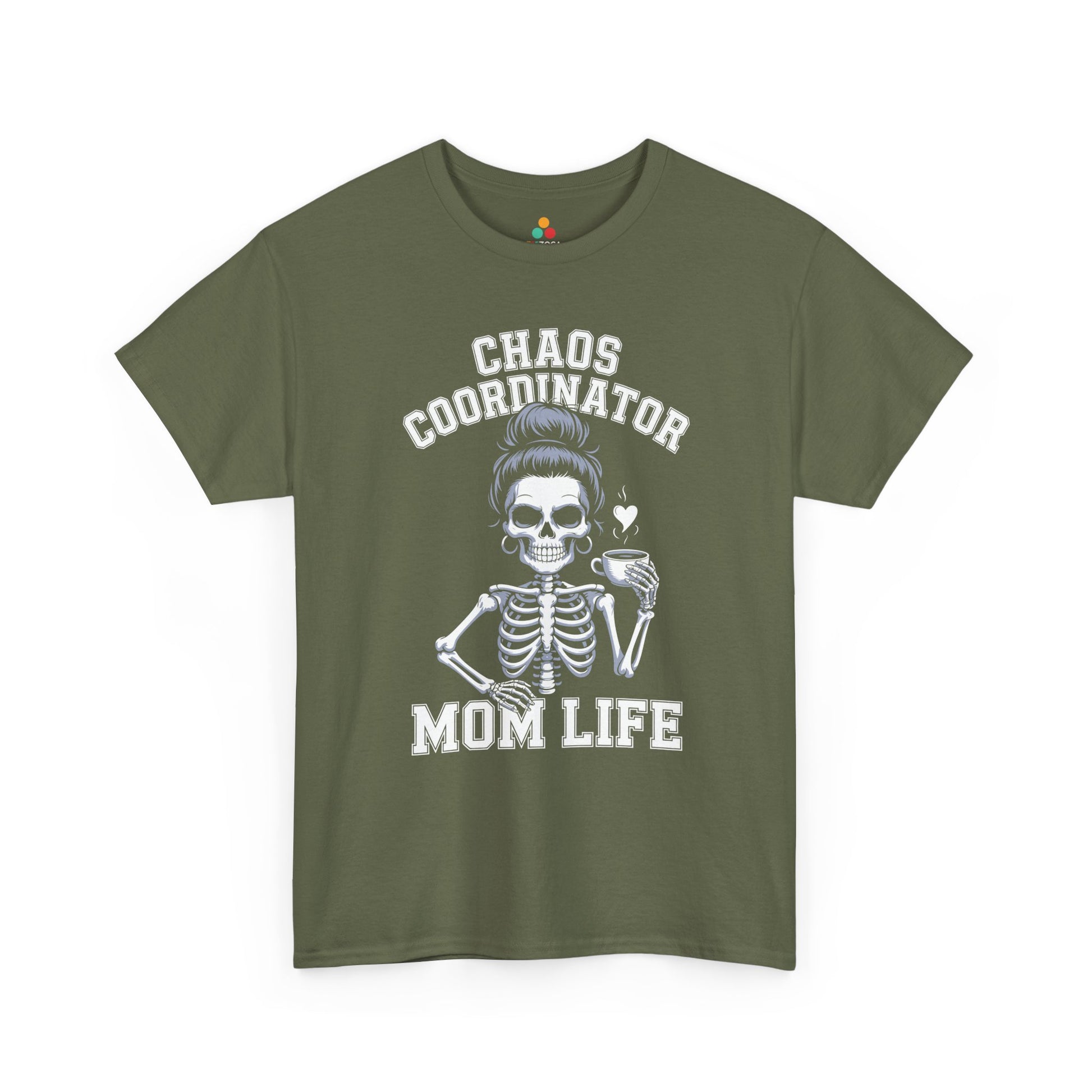 Chaos Coordinator Women's T-shirt Funny Coffee Mom Mother's Day | TEEZOCA 