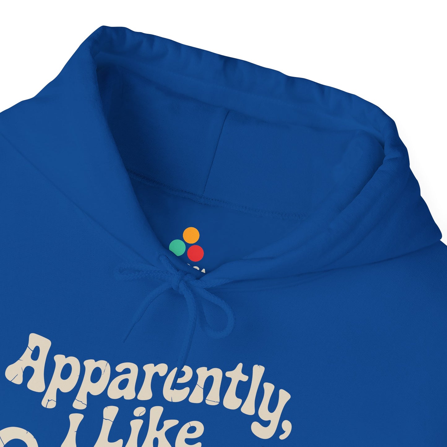 Apparently I Like Cooking Typography Unisex Heavy Blend Hoodie | TEEZOCA 