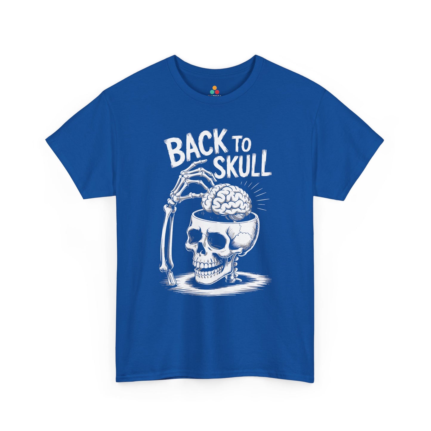 Back to Skul! Skull Brain Graphic Unisex T-shirt – Bold Humor Statement Tee | TEEZOCA 