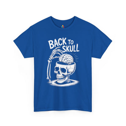 Back to Skul! Skull Brain Graphic Unisex T-shirt – Bold Humor Statement Tee | TEEZOCA 