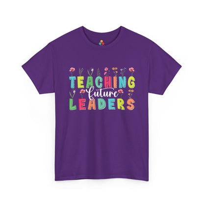  “Teezoca purple Teaching Future Leaders shirt, wildflower rainbow pride shirt for teachers”

