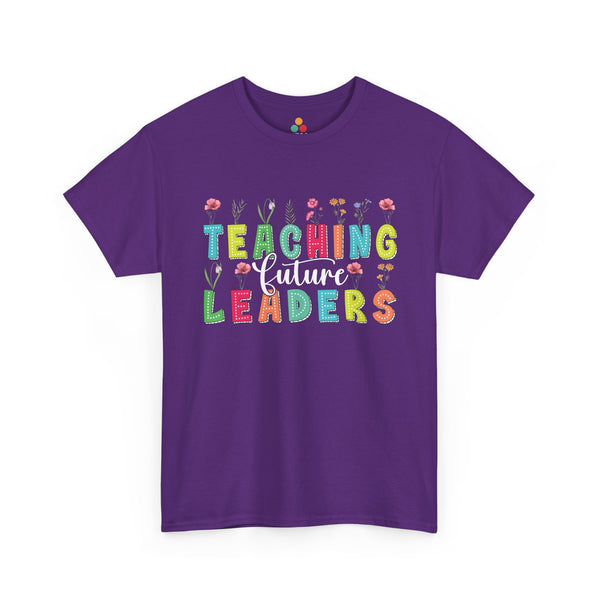 teaching-future-leaders-floral-teacher-shirt-purple-front-teezoca0